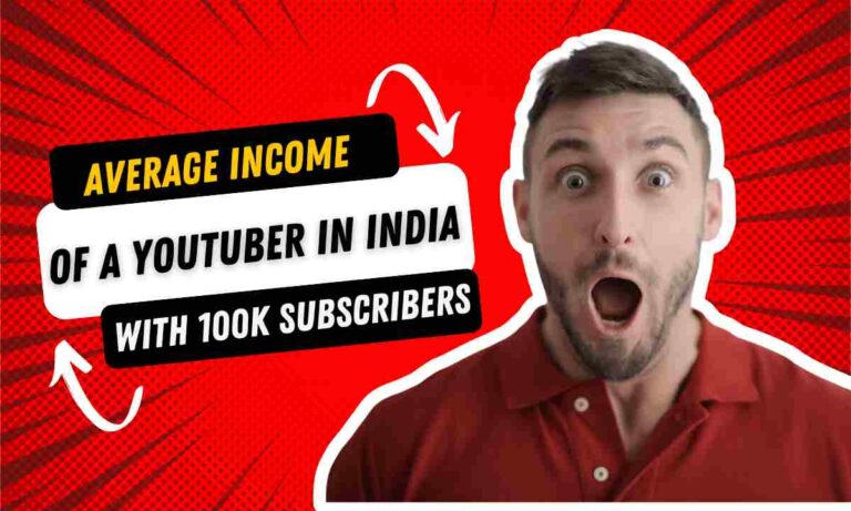 100k subscribers on youtube Salary per Month in India