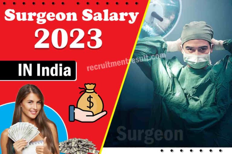 What is the Salary of surgeon in India per Month